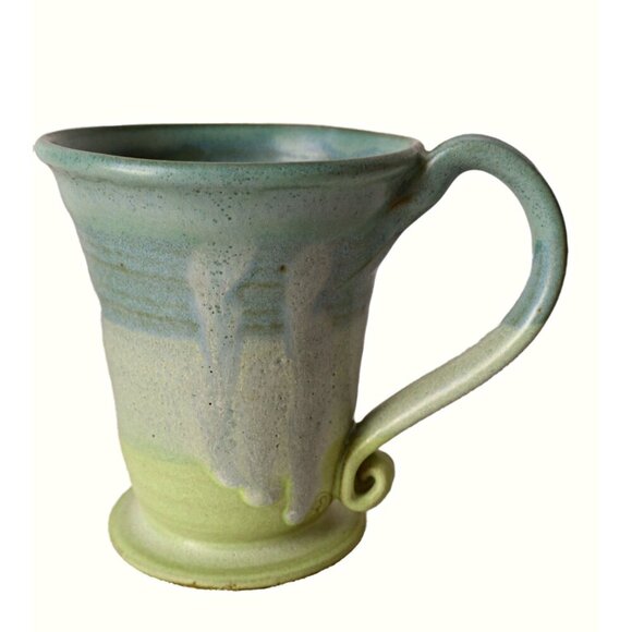 4 Vintage Studio Art Pottery Coffee Mugs Signed - Picture 5 of 7